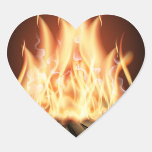 Campfire Heart Sticker