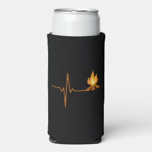 Campfire Heartbeat Camping Seltzer Can Cooler