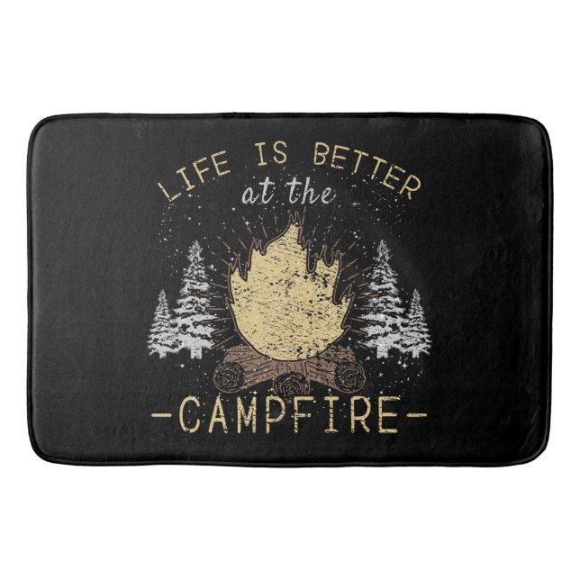 Campfire - Life Is Better By The Campfire Bath Mat (Front)