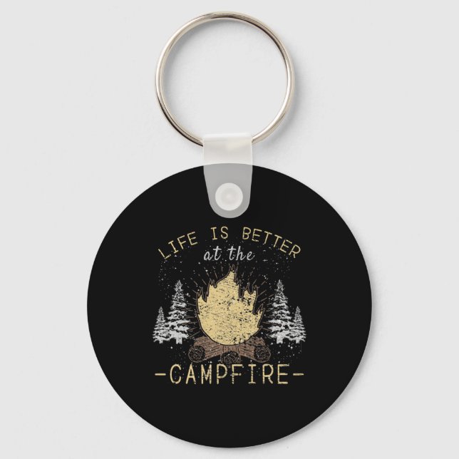 Campfire - Life Is Better By The Campfire Keychain (Front)