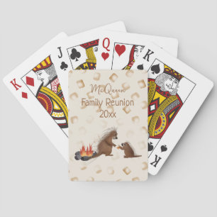 Campfire Marshmallow Treats Reunion Playing Cards