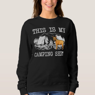 Campfire Miniature Bull Terrier Dog This Is My Cam Sweatshirt