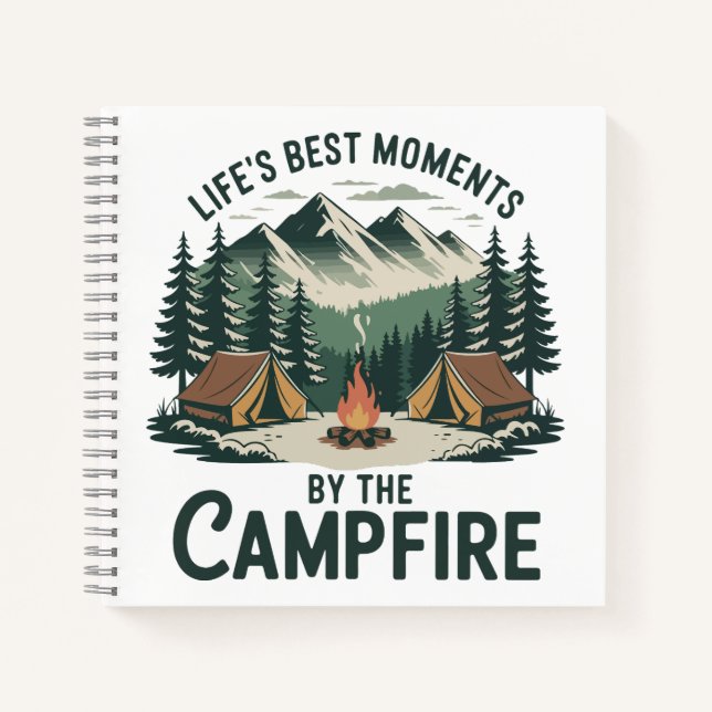 Campfire Moments Adventure  Notebook (Front)