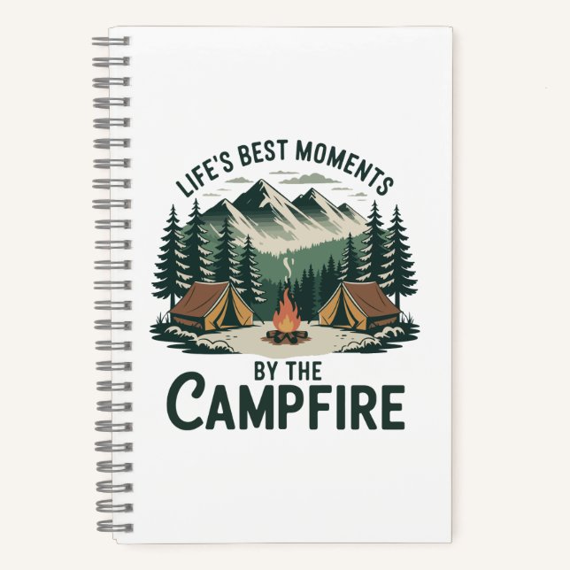 Campfire Moments Adventure  Notebook (Front)