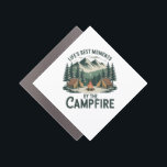 Campfire Moments Fridge  Car Magnet<br><div class="desc">Bring the outdoors indoors with the Campfire Moments Fridge Magnet, a campfire scene magnet and mountain camping fridge decor piece. This rustic adventure magnet features a cozy campfire scene printed on durable vinyl, making it the perfect camper cabin fridge accessory or forest camping gear magnet. Its retro nature vinyl decal...</div>