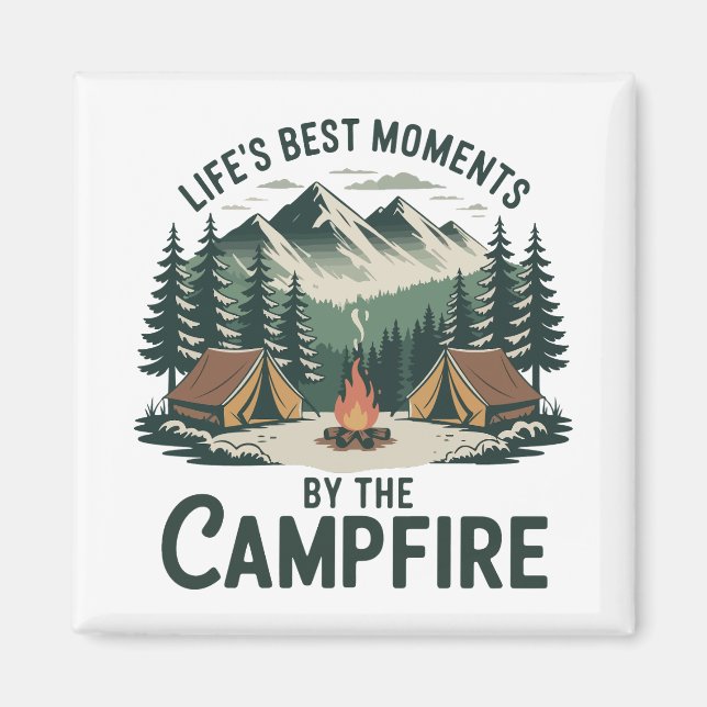 Campfire Moments Fridge  Magnet (Front)