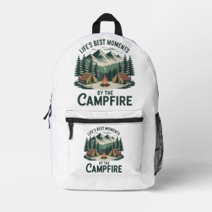 Campfire Moments Printed Backpack