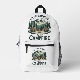 Campfire Moments Printed Backpack