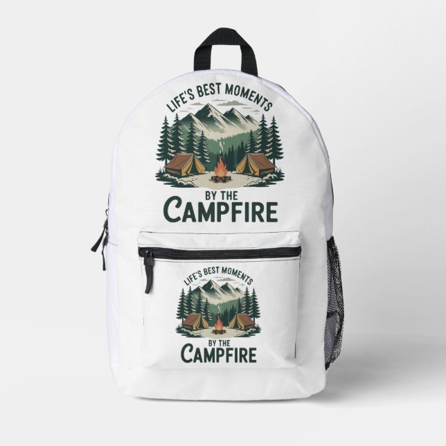 Campfire Moments Printed Backpack (Front)