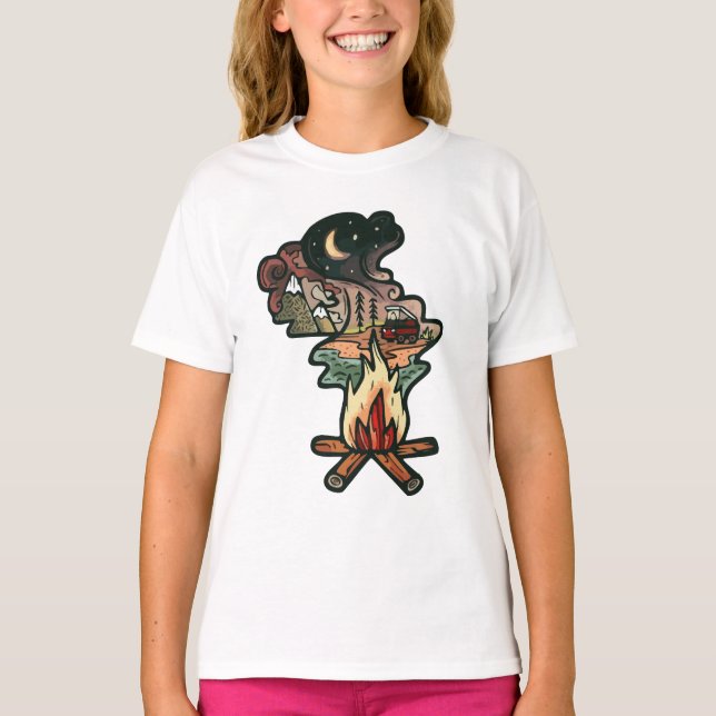 Campfire Night Adventure T-Shirt (Front)