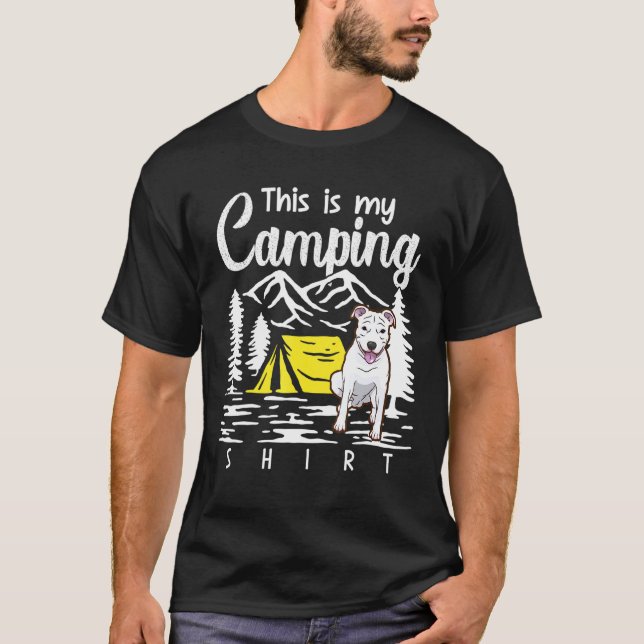 Campfire Pitbull This Is My Camping T-Shirt (Front)