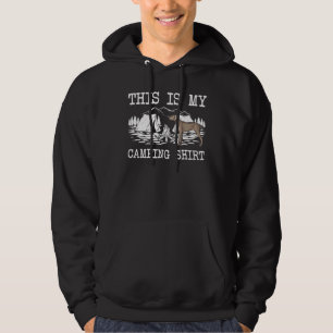 Campfire Pointer Dog This Is My Camping Hoodie
