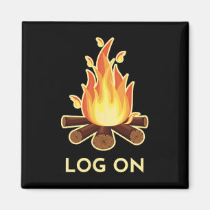 Campfire Pun  Magnet