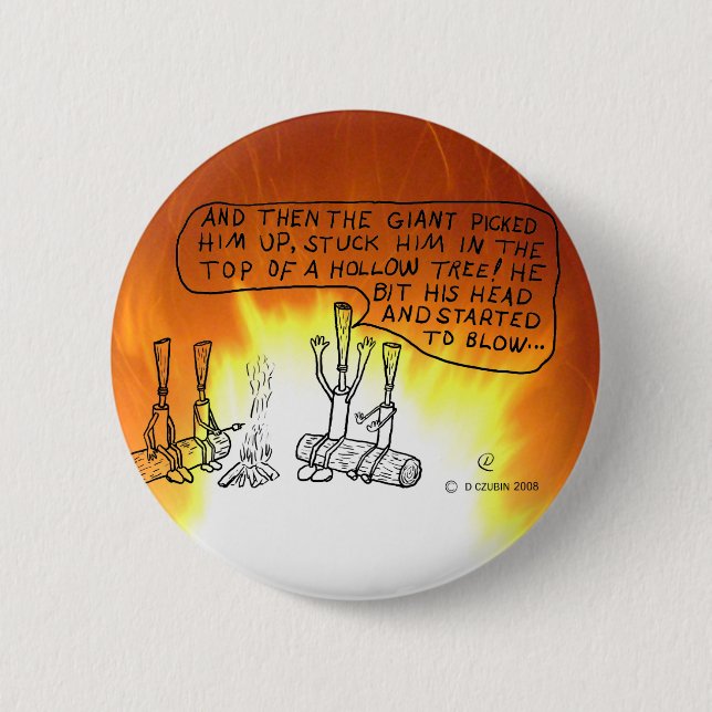 Campfire Reeds 2 Inch Round Button (Front)