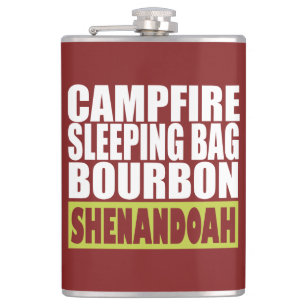 Campfire Sleeping Bag Bourbon Shenandoah Hip Flask