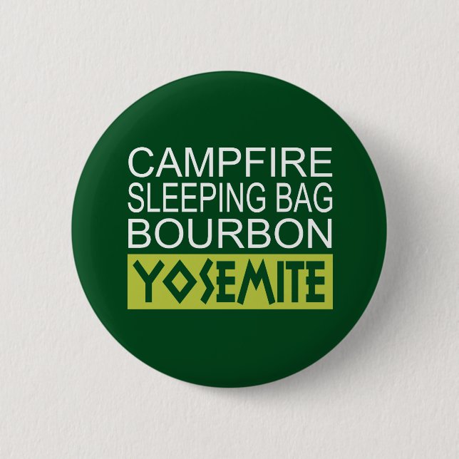 Campfire Sleeping Bag Bourbon Yosemite 2 Inch Round Button (Front)