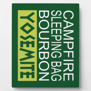 Campfire Sleeping Bag Bourbon Yosemite Plaque