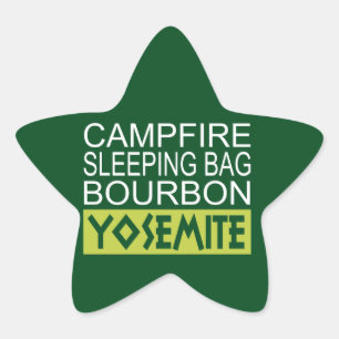 Campfire Sleeping Bag Bourbon Yosemite Star Sticker