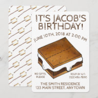 Campfire S'mores Marshmallow Smores Birthday Party