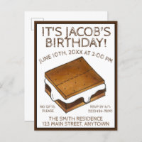 Campfire S'mores Marshmallow Smores Birthday Party