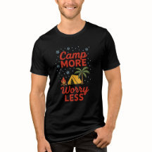 Campfire Tent Hiking Nature T-Shirt /Tshirt