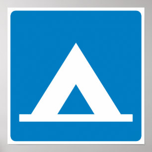 Campground Highway Sign