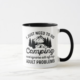 Camping Adult Problems Mug