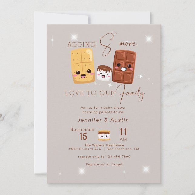 Camping Adventure | Rustic Baby Shower Invitation (Front)