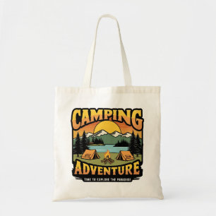 Camping Adventure Tote Bag