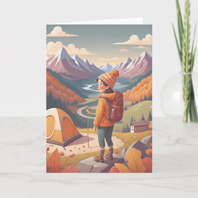 Camping Adventure Wishes Card (Front)