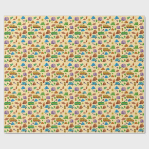 Camping adventure wrapping paper
