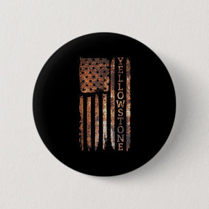 Camping & Glamping Apparel Yellowstone Patriot 2 Inch Round Button