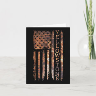 Camping & Glamping Apparel Yellowstone Patriot Card