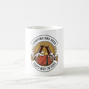 Camping and Beer Coffee Mug
