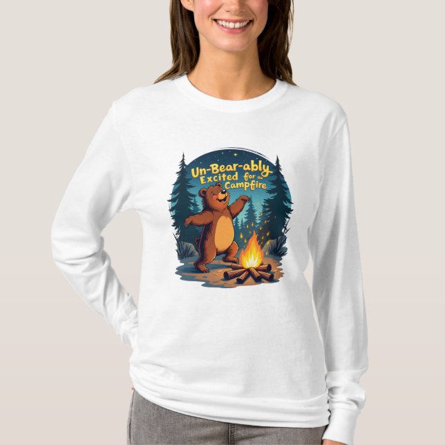 Camping Animal Funny T-shirt (Front)