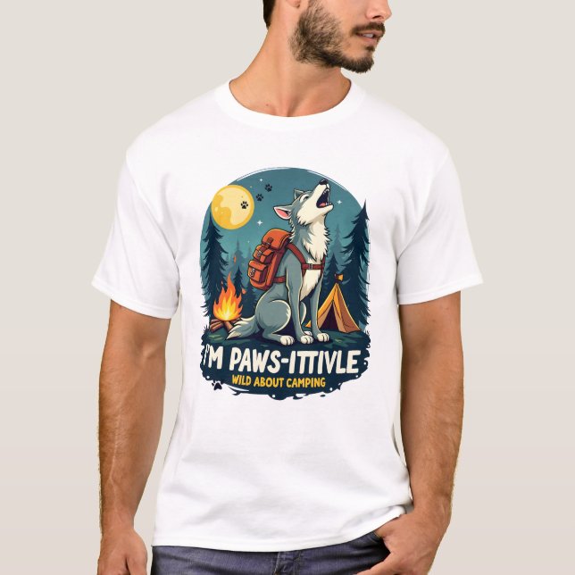 Camping Animal Funny T-shirt (Front)