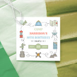 Camping Any Age Birthday Party Favour Tags<br><div class="desc">Celebrate in style with these trendy any age birthday party favour tags. The design is easy to personalize with your own wording and your family and friends will be thrilled when they see these fabulous party tags. Matching party items can be found in the collection.</div>