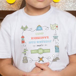 Camping Any Age Birthday Party T-Shirt<br><div class="desc">Celebrate in style with this fun and very trendy any age birthday party t-shirt. The age on the t-shirt is easy to personalize and your party guests will be thrilled when they see the birthday boy or girl wearing this fabulous party t-shirt. Matching party items can be found in the...</div>