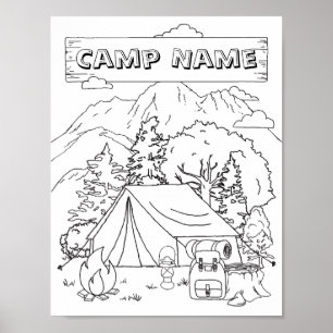 Camping Art Camping Gallery Art Camping Wood Wall Poster