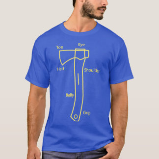 Camping Axe Components Camping Campfire Adventure T-Shirt