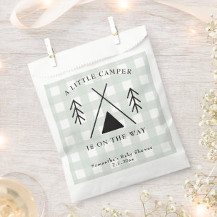 Camping baby shower favour bag