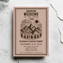 Camping Bachelor Party