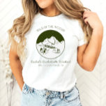 Camping Bachelorette Personalized T-Shirt<br><div class="desc">This is a fully editable "wild in the woods" bachelorette party shirt. Edit ALL wording, fonts, and all colours. To access all design tools, please select "edit using design tool". If you have any questions for me please reach out to me any time via Zazzle messaging - I am always...</div>