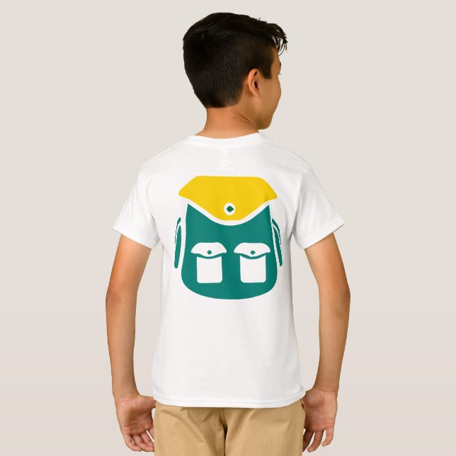 Camping Backpack Graphic T-Shirt (Back Full)