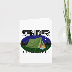 Camping Bear  Card