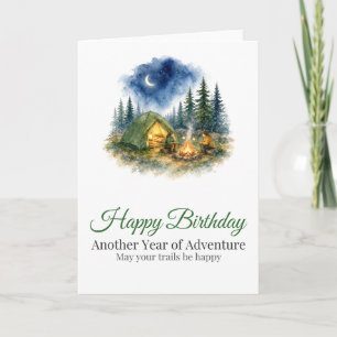 Camping Birthday Card Another Year of Adventur