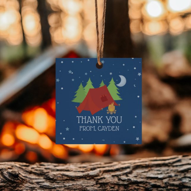 Camping Birthday party Favour Tags (Creator Uploaded)