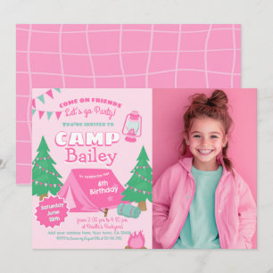 Camping Birthday Party Invitation