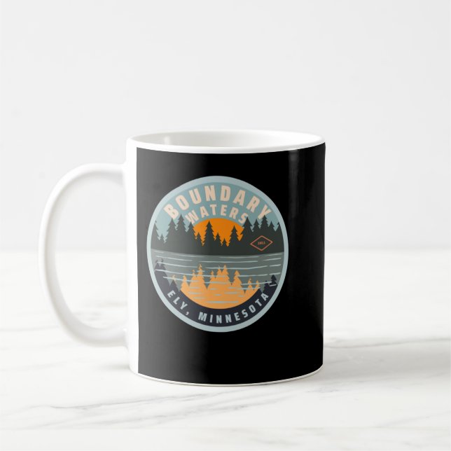 Camping Boundary Waters Canoe Area, Ely, Minnesota Coffee Mug (Left)