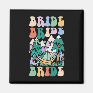 Camping Bridal Party Camp Bachelorette Camp Bride Magnet